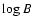 $\log B$