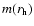 $m(r_{\rm h})$