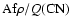 ${\rm A f} \rho /Q({\rm CN})$