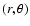 $(r,\theta)$