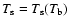 $T_{\rm s}=T_{\rm s}(T_{\rm b})$