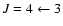 $J=4\leftarrow 3$