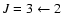 $J=3\leftarrow 2$