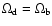 $\Omega_{\rm d} = \Omega_{\rm b}$