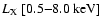 $L_{\rm X}~ [0.5{-}8.0~{\rm keV}]$