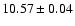 $10.57\pm0.04$