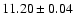 $11.20\pm0.04 $