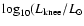 $\log_{10}(L_{\rm knee}/{L}_{\odot}$