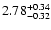 $\rm 2.78^{+0.34}_{-0.32}$