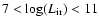 $7< \log(L_{\rm ir})< 11$