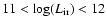 $11 < \log(L_{\rm ir})<12$