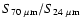 $S_{70~\mu{\rm m}}/S_{24~\mu{\rm m}}$