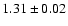 $1.31\pm0.02$