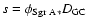 $s=\phi_{\rm Sgr~A*}D_{\rm GC}$