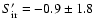 $S_{\rm ir}'=-0.9\pm1.8$