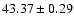 $43.37 \pm 0.29$
