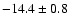 $-14.4 \pm 0.8$