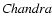 ${\it Chandra}$