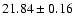 $21.84 \pm 0.16$