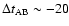 $\Delta t_{\rm AB}\sim-20$