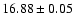 $16.88\pm0.05$