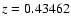 ${\textit {z}}=0.43462$