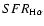 $SFR_{{\rm H}\alpha}$