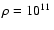 $\rho = 10^{11}~$