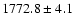 $1772.8\pm4.1$