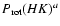 $P_{{\rm rot}}(HK)^a$