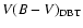 $V(B-V)_{\rm DBT}$