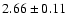 $2.66 \pm 0.11$