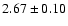 $2.67 \pm 0.10$
