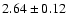 $2.64 \pm 0.12$