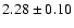 $2.28 \pm 0.10$