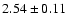 $2.54 \pm 0.11$