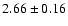 $2.66 \pm 0.16$