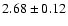 $2.68 \pm 0.12$