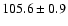$105.6\pm 0.9$