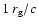 $1~r_{\rm g}/c$