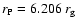 $r_{\rm P}=6.206~r_{\rm g}$
