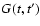 $G(t,t^\prime)$