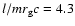 $l/m r_{\rm g}c = 4.3$