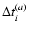 $\Delta t_i^{(a)}$