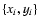 $\lbrace x_i,y_i\rbrace$