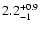 $2.2^{\rm +0.9}_{-1}$