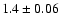 $1.4\pm0.06$