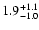 $1.9^{\rm +1.1}_{-1.0}$