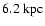 $6.2\ {\rm kpc}$