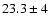 $23.3\pm4$